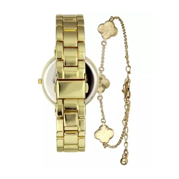 INC Gold-Tone Bracelet Watch 38mm & Bracelet Set, New in Box - Picture 4 of 9